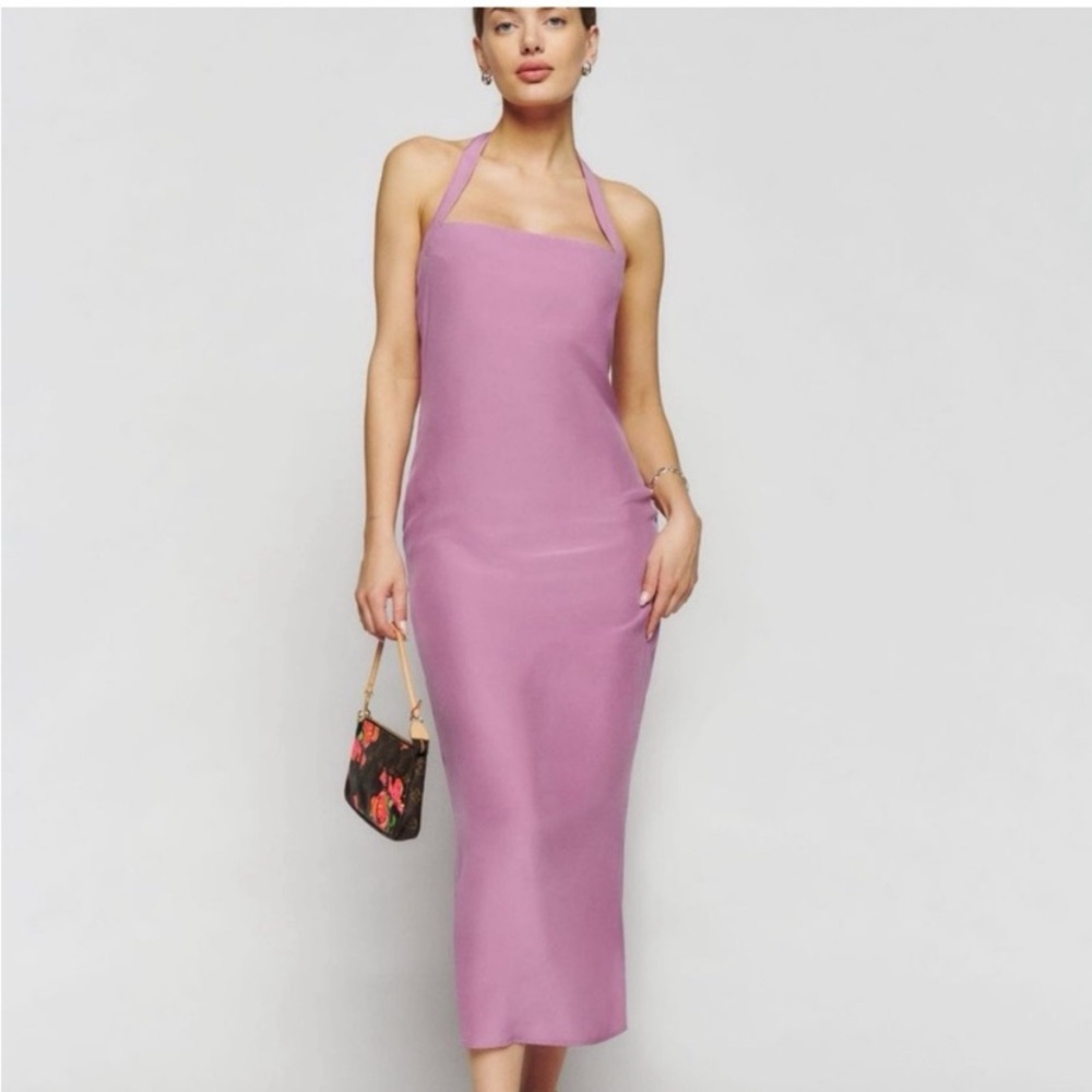 Reformation Lavender Halter Dress